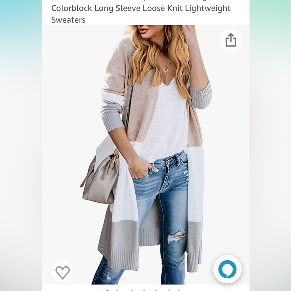 Lovaru Womens Open Front Cardigan